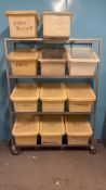 Bakery Storage Rack & Ingredient Bins