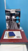 Kitchen Knife Block Set & Boards NEW