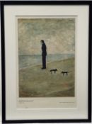 L.S. Lowry (1887-1976) limited edition print, 'Man looking out to sea', no. 477 of 850, pub Adam Col