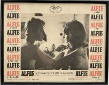 1960s Film poster - Alfie, numbered 66/262, copyright 1966 Sheldrake Films Limited, 27cm x 35cm, in