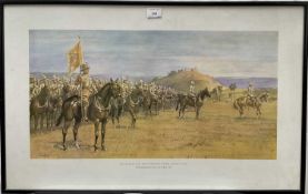 Snaffles, Charles Johnson Payne (1884-1967) print - The Last Parade of the King's Dragoon Guards mou