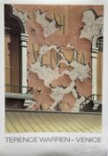 Terence Warren (b. 1948) two posters titled 'Terence Warren -Venice' by Futura Gallery Stockholm, bo