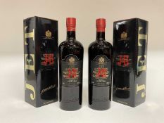 Two bottles, Justerini & Brooks Jet Scotch Whisky, 43%., 1 litre bottles, in original card boxes
