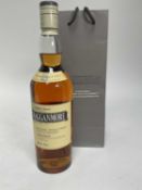 One bottle, Cragganmore Speyside single malt whisky, limited edition of 1800 bottles, 48%, 70cl.