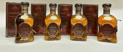 Four bottles, Cardhu Single Malt Scotch Whisky, 12 years old, 40%., 1 litre, each in original card b