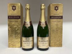 Two bottles, Bollinger Grande Annee 1983, in original card boxes