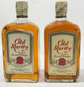 Two bottles, Old Rarity de luxe Scotch Whisky, Bulloch, Lade & Co., 70% proof, 26 2/3 fl.ozs