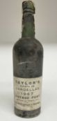 One bottle, Taylor's 1967 Port, bottled 1970