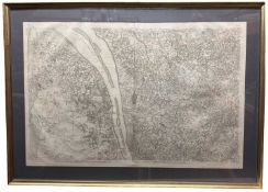 18th century engraved map by C. Aldring 'La Gironde Fleuve', No. 103. This map was created by the Ca