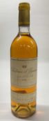 Chateau d'Yquem 1986 Sauternes, 14%., 750ml., one bottle