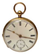 Victorian 18ct gold pocket watch