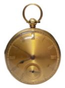 Victorian 18ct gold pocket watch