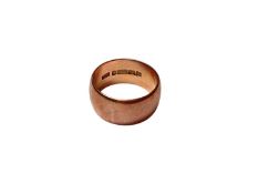 9ct rose gold thick band wedding ring (Birmingham 1916)