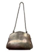 1920s silver purse with lined interior (Birmingham 1922)
