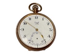 9ct gold cased Limit No 2 pocket watch (Birmingham 1938)