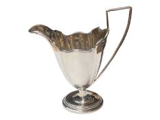 Victorian silver helmet shaped jug (Chester 1894), 14cm high