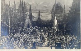 Theatre interest; John Worley Debenham (1876-1958) original photograph, Native American characters o