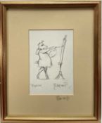 Claire Minter-Kemp, contemporary, signed amusing print - 