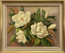 Vera Caudwell, oil on canvas, still life of flowers, 39cm 49cm, signed, framed