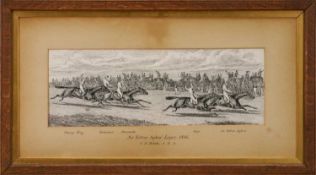 English School, mid 19th century, possibly C. B. Birch, pen and ink drawing - 'Sir Tatton Sykes' Leg