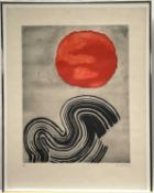 Raoul Lazar (b. 1938) etching, Untitled, 49cm x 39cm, signed , in glazed frame.
