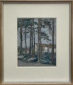 Philip Connard, R.A. (1875-1958) watercolour, French Farmhouse, 29cm x 23cm, signed in glazed frame.