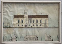 E.L. Fox, Early 20th century architectural design illustration, 