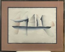 Patrick Jannin Oms (b. 1944) etching, titled in French, edition number 15/60, signed, 57cm x 76cm, i