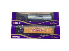 Corgi 1:64 scale diecast articulated lorries including Volvo Cadbury's Boost bike team race transpor