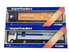 Corgi Superhaulers 1:64 scale diecast articulated lorries including Scania Tesco Curtainside ~ 59572