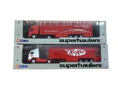 Corgi Superhaulers 1:64 scale diecast articulated lorries including Volvo Lotus race transporter ~ 5
