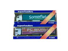Corgi Superhaulers 1:64 scale diecast articulated lorries including Scania rigid truck Silentnight &
