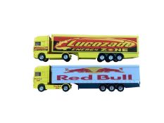 Corgi 1:64 scale diecast articulated lorries including Scania Perrier Curtainside, DAF Red Bull curt