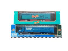 Corgi 1:64 scale diecast articulated lorries including ERF Mornflake Oats Curtainside, ~ 595473, Sca