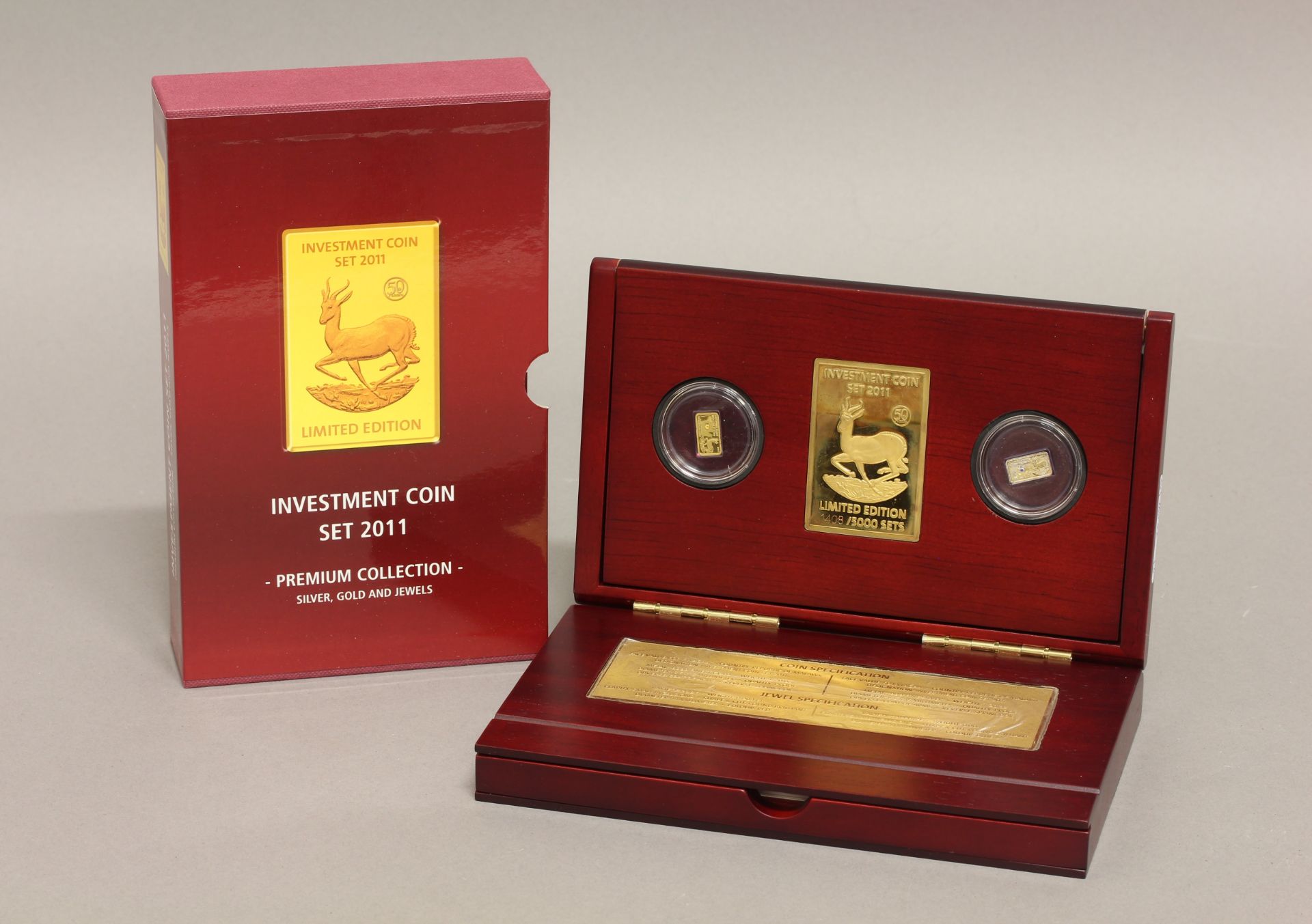 Reppa Investment Coin Set 2011, 1 x 999,9 Feingold, 1/20 oz, 1,41 g, 1 x 999,9 Feinsilber, 1/20