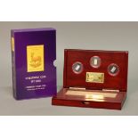 Reppa Investment Coin Set 2008, 1 x 999,9 Feingold, 1,0 g, 1 x 999,9 Feinsilber, 1,0 g, 1 x