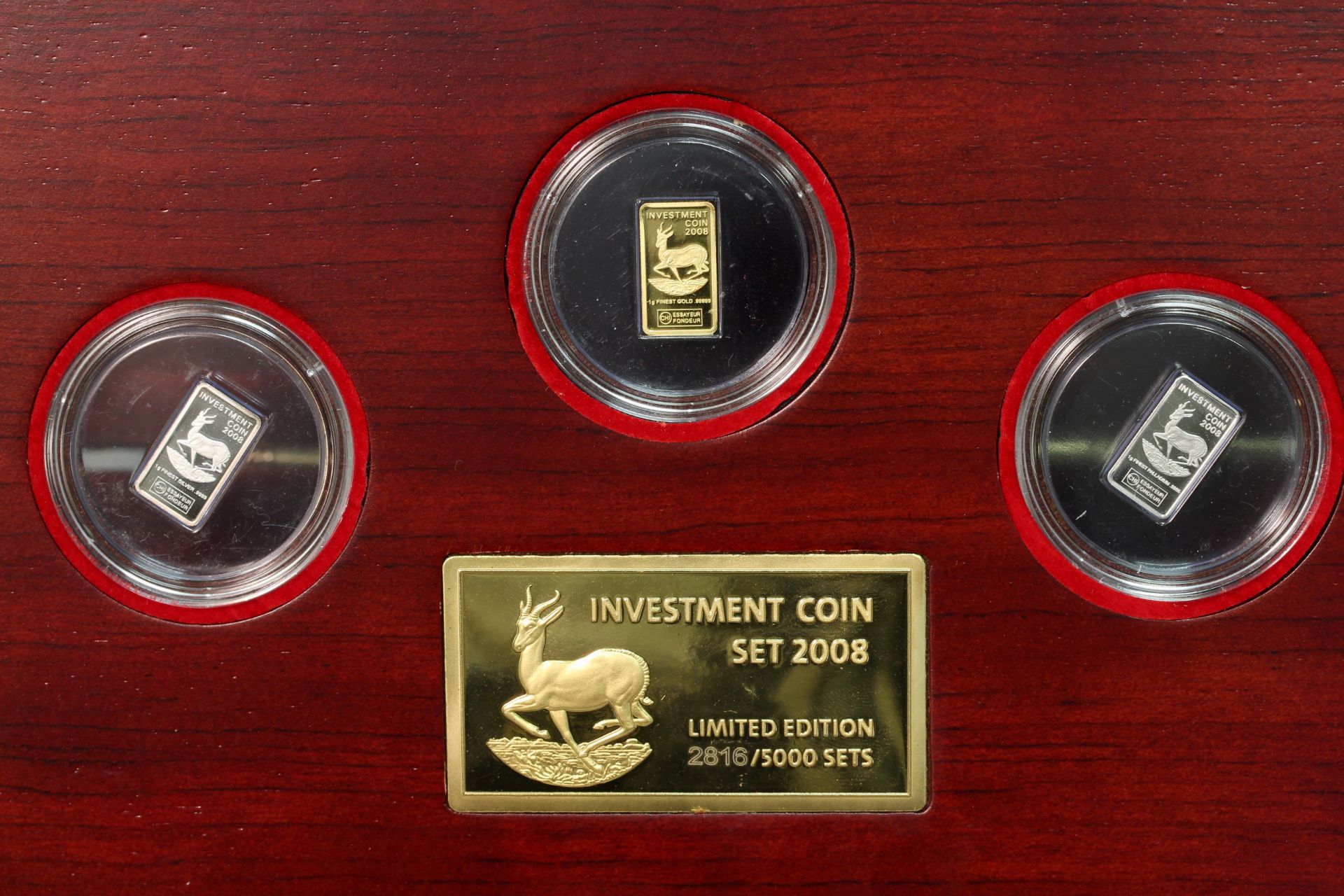 Reppa Investment Coin Set 2008, 1 x 999,9 Feingold, 1,0 g, 1 x 999,9 Feinsilber, 1,0 g, 1 x - Bild 5 aus 7