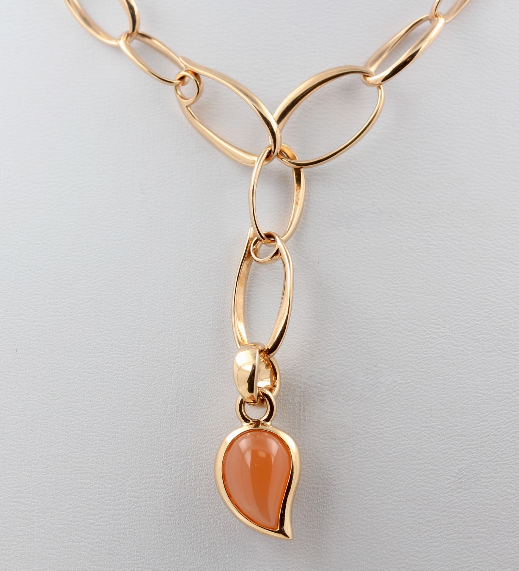 Collier Pomellato und Tamara Comolli, 18 kt Rotgold, Catena 2007, punziert, L. 54,5 cm (nachträglich - Bild 3 aus 6