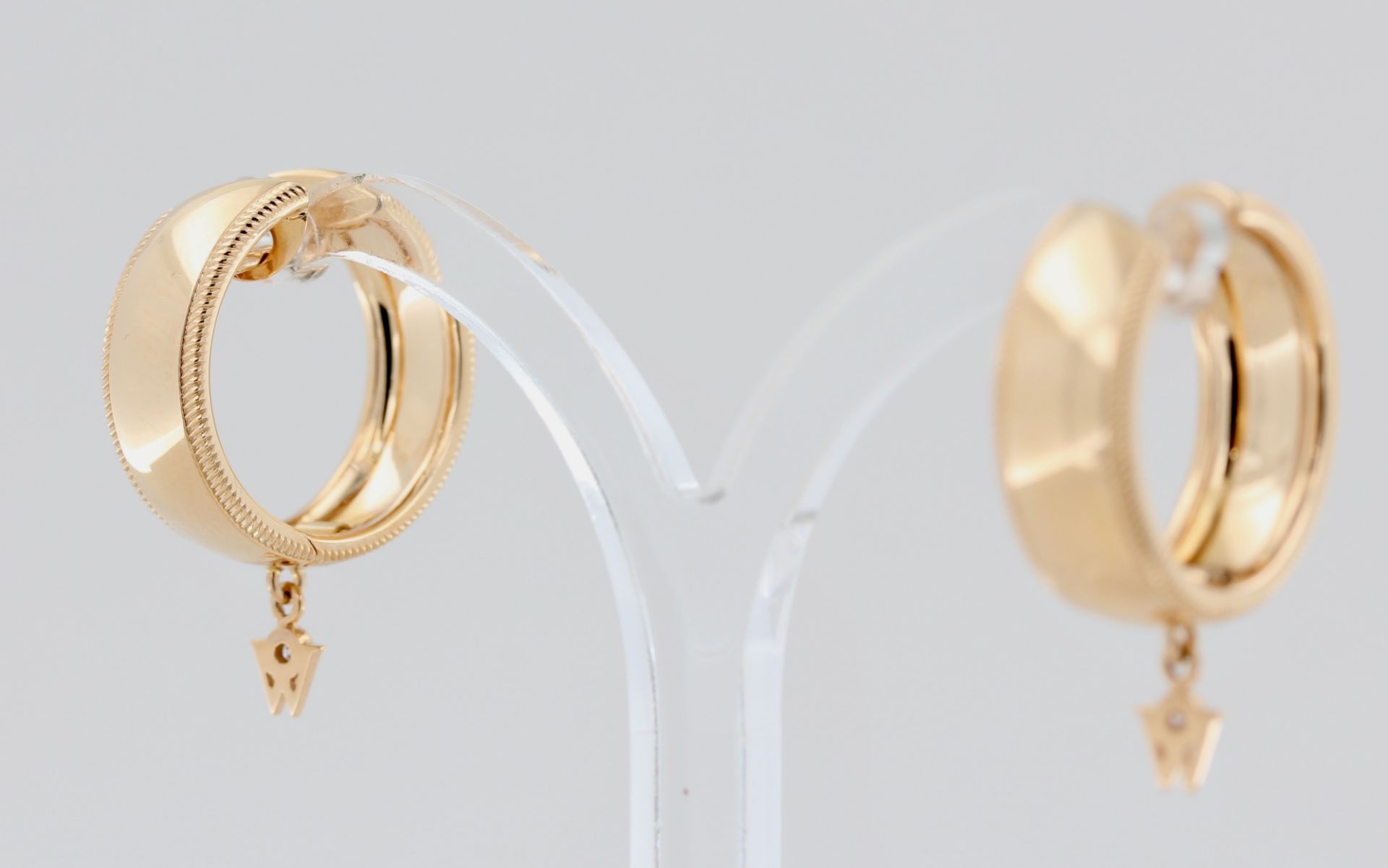 Wellendorff Schmuckset Patrizier, 18 kt Gelbgold, mit blauem, transluzidem Emaille, Wellendekor, mit - Bild 7 aus 7