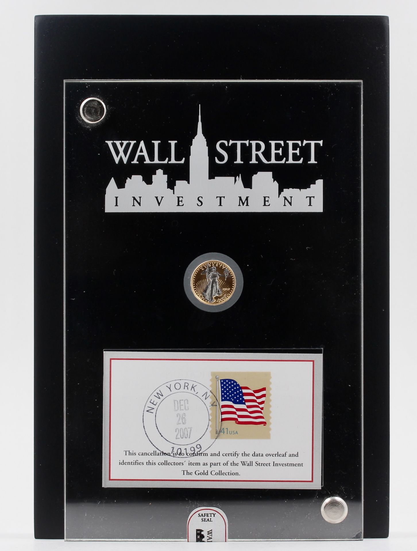 Wall Street Investment 2007, Wall Street Investment, 916 Gold, 1/10 oz, 3,393 g, D. 1,6 cm, - Bild 2 aus 7
