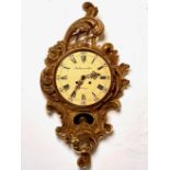Wandpendeluhr Carteluhr G. Boiardt, 20. Jh., im Stil Rokoko Louis XV, Schweden, beschriftet m.