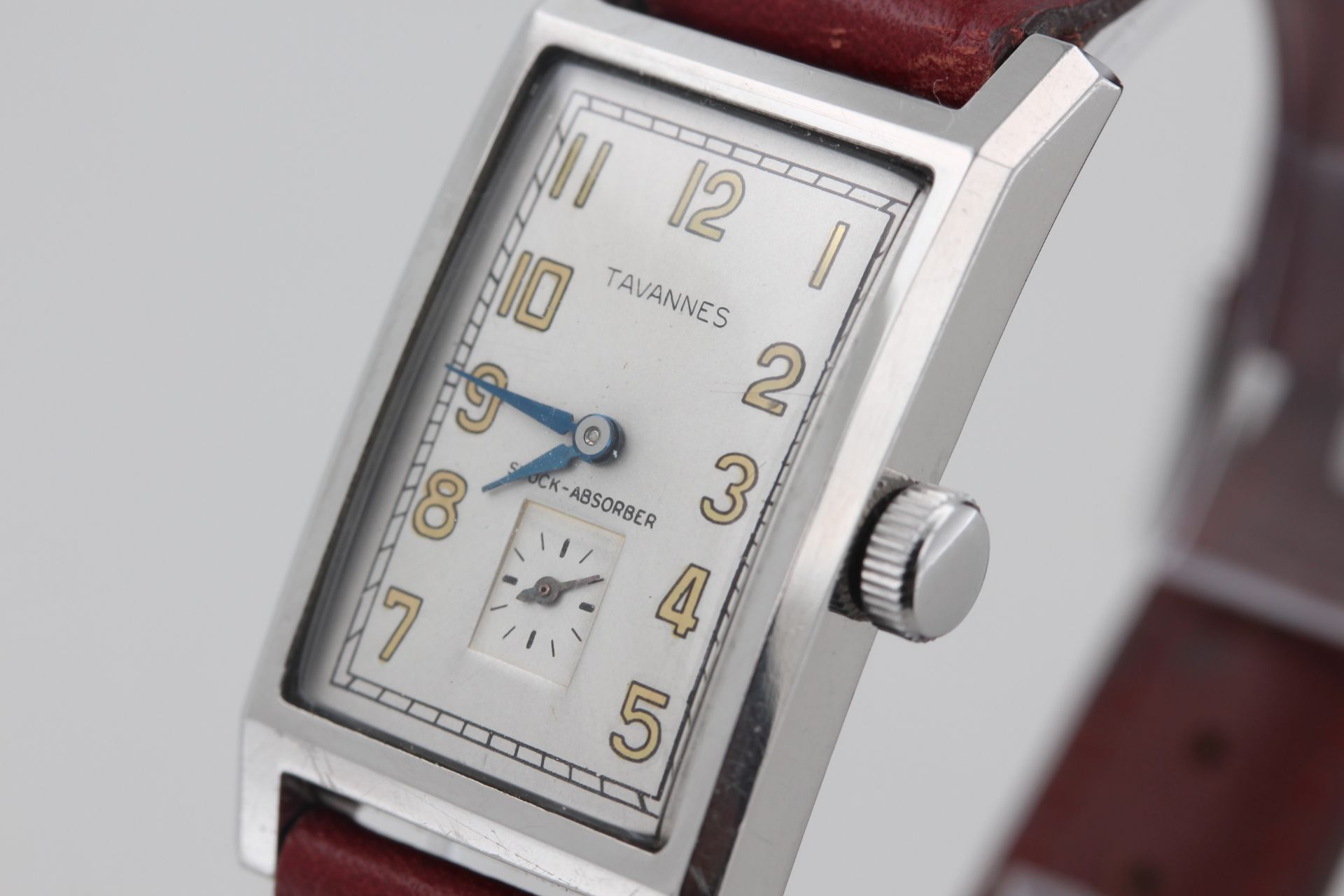 Armbanduhr Tavannes Shock Absorber, Edelstahl, Tavannes Shock Absorber, wohl 30er Jahre, - Bild 2 aus 6