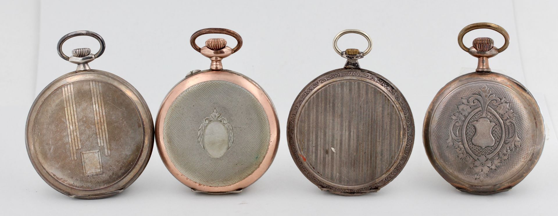 Konvolut Taschenuhren, 800 Silber, verschieden, helle Zifferblätter mit arabischen Zahlen, 1 x - Bild 2 aus 5