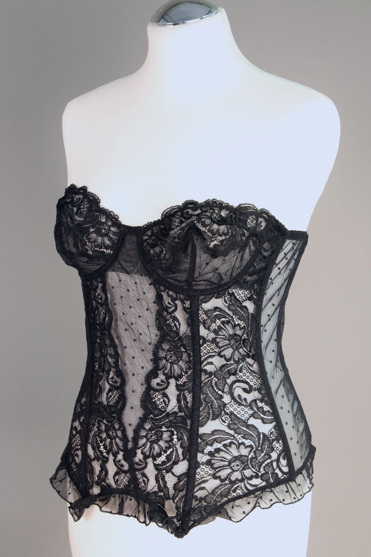 Paar Bustier Korsett Christian Dior & La Perla , 1 trägerloses Vintage-Korsett-Bustier von Christian - Bild 5 aus 7