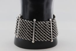 Armband Silber, 835 Silber, breite Form, punziert, ca. 54,5 g, L. 20 cm