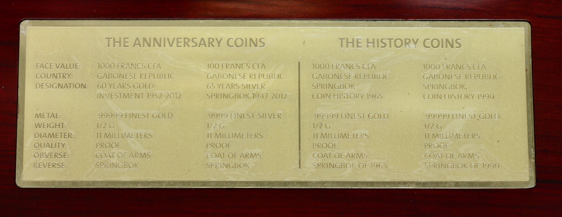 Reppa Investment Coin Set 2012, 3 x 999,9 Feingold, je 0,5 g, D. 1,1 cm, 1 x 999,9 Feinsilber, 0,5 - Bild 6 aus 7