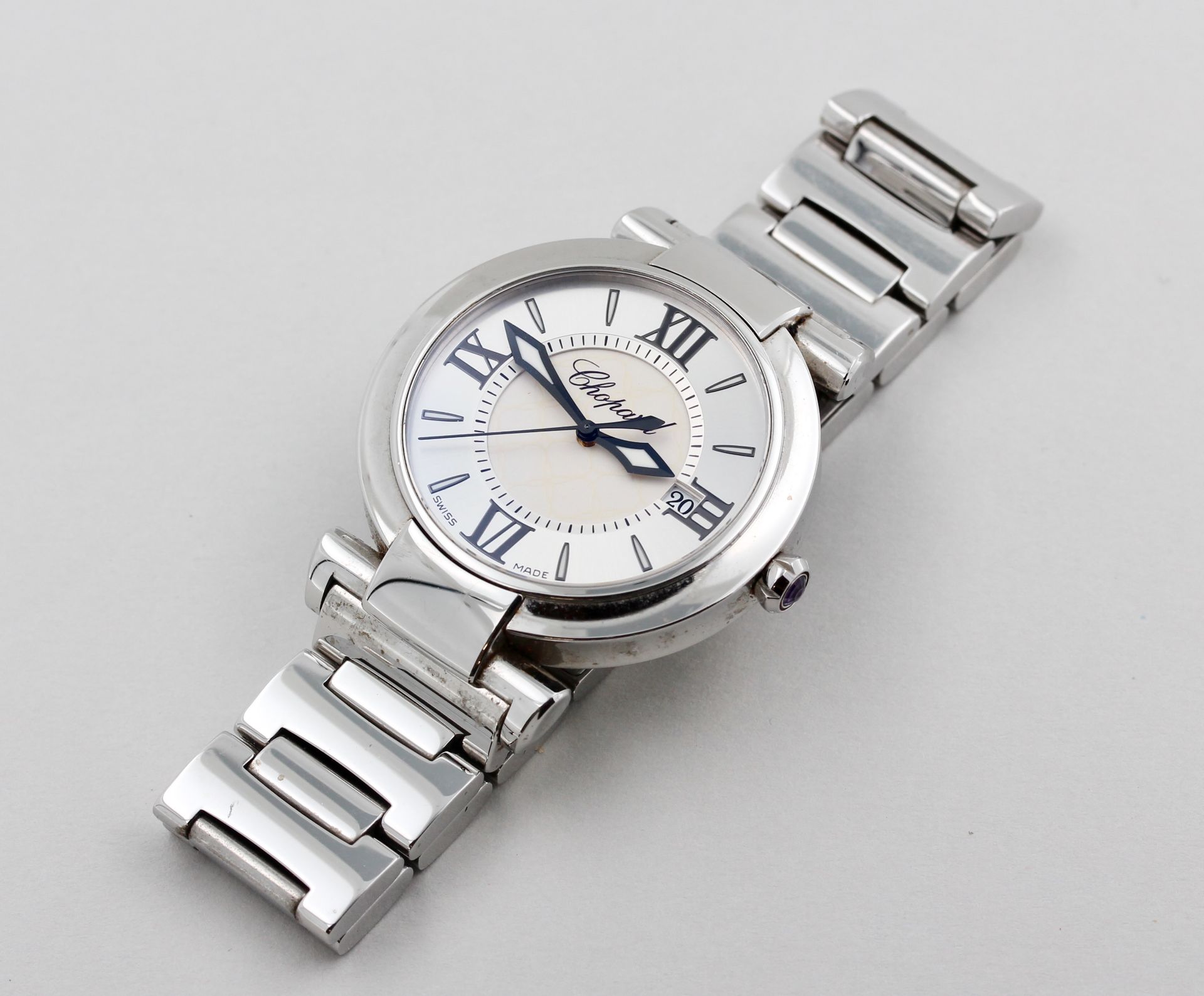 Damenarmbanduhr Chopard, Stahl, Chopard Imperiale, silberfarbenes Zifferblatt mit römischen - Bild 3 aus 6