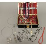 Modeschmuck Konvolut, teils Silber, verschieden, attraktives Konvolut, u.a. Jette Joop, Colliers,