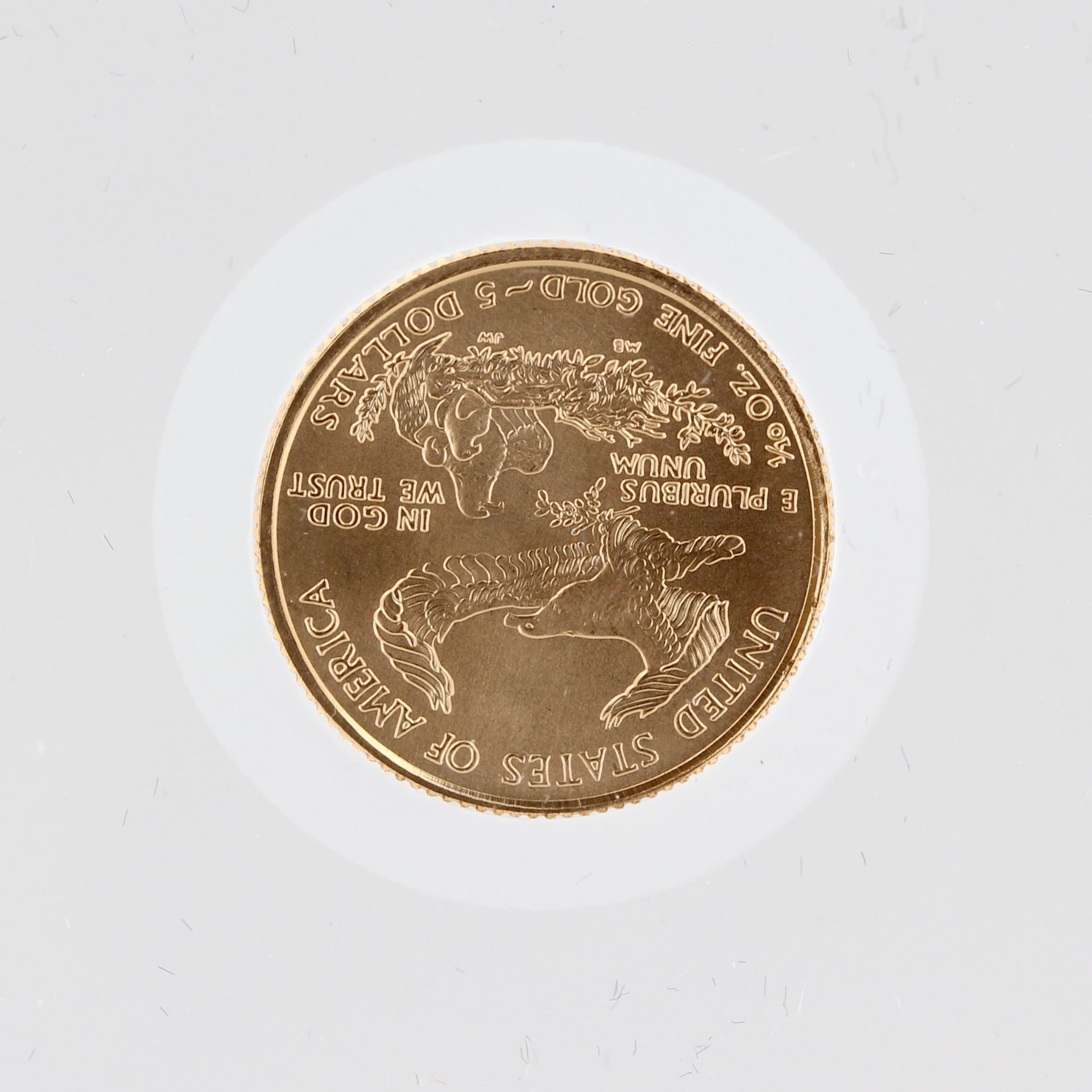 Wall Street Investment 2007, Wall Street Investment, 916 Gold, 1/10 oz, 3,393 g, D. 1,6 cm, - Bild 6 aus 7