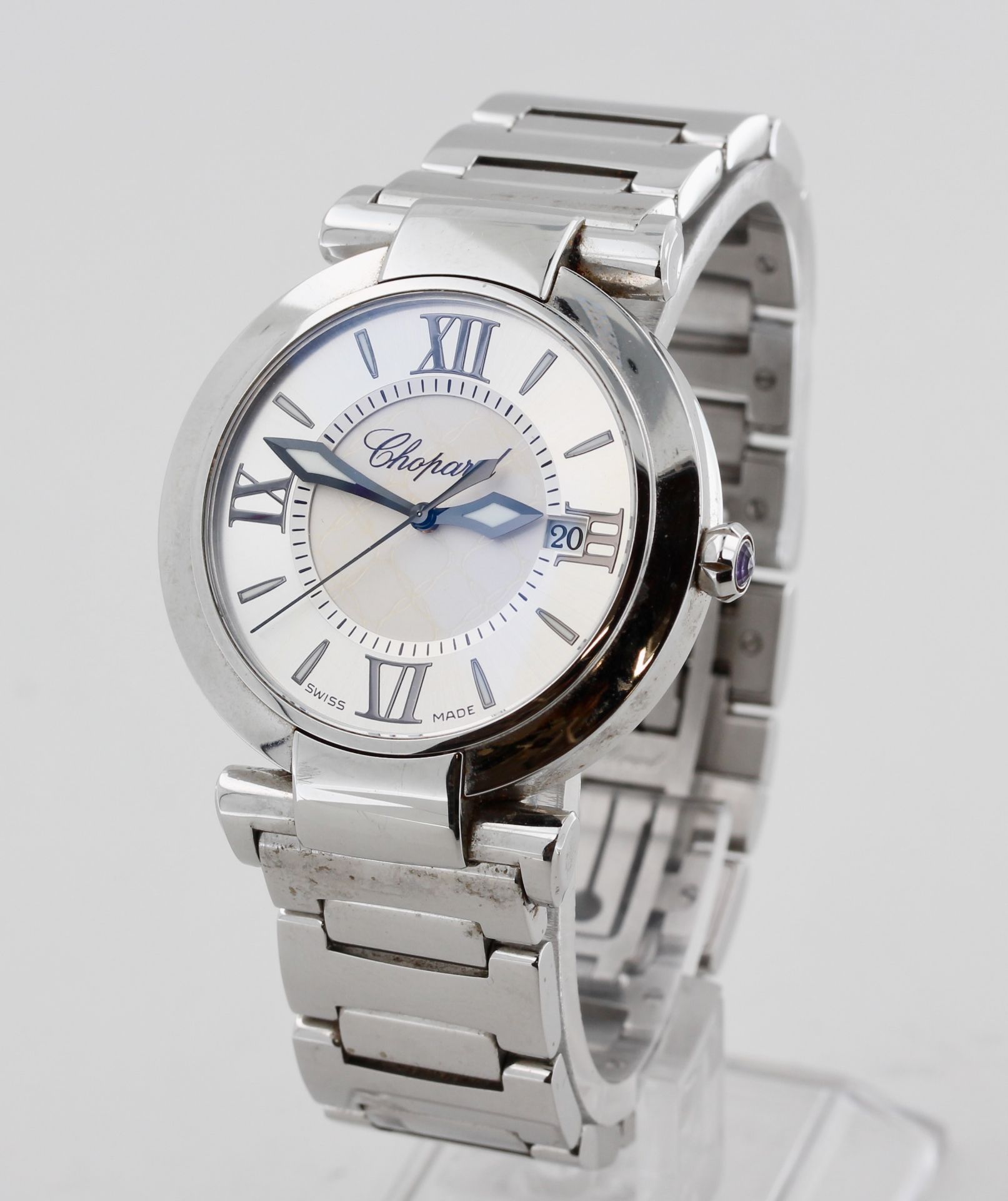 Damenarmbanduhr Chopard, Stahl, Chopard Imperiale, silberfarbenes Zifferblatt mit römischen - Bild 2 aus 6